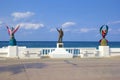 Statue of Rafael E. Melgar, Cozumel Royalty Free Stock Photo