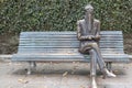 Statue of Ramon Maria del Valle Inclan in Alameda park,Santiago