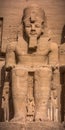 Statue of Ramses II in Abu Simbel, Egypt Royalty Free Stock Photo