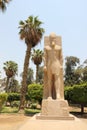 Statue of Ramses II in Memphis, Egypt. Royalty Free Stock Photo