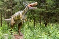 Statue of realistic prehistoric dinosaur