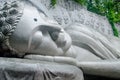 A statue of a reclining Buddha. Royalty Free Stock Photo