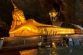 Statue of Reclining Buddha, Phang Nga, Phuket island, Thailand. Royalty Free Stock Photo