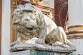 Statue of a reclining lion