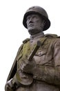 Statue of Red army soldier in the Grutas park, Druskininkai Royalty Free Stock Photo