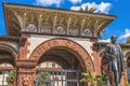 Statue Red White Flagler College St Augustine Florida Royalty Free Stock Photo