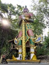 Statue relition in tempel style Thailand Royalty Free Stock Photo