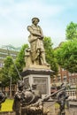 Statue of Rembrandt in Amsterdam, the Netherlands Royalty Free Stock Photo