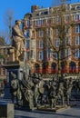 Statue of Rembrandt, Amsterdam Royalty Free Stock Photo