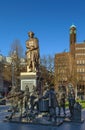 Statue of Rembrandt, Amsterdam Royalty Free Stock Photo