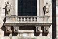 Statue representing the New Law on the Milan Cathedral's facade Royalty Free Stock Photo