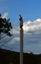 Statue at the Reservoir Hohenfelden, Thuringia Royalty Free Stock Photo
