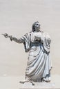 Statue of Rigas Feraios in front of National University of Athens, Greece Royalty Free Stock Photo