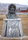 Statue of Roald Amundsen in Ny Alesund