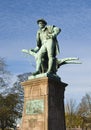 Statue of Robert Burns Royalty Free Stock Photo