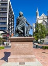 Statue of Robert Burns in Dunedin NZ Royalty Free Stock Photo