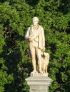 Statue of Robert Burns and his dog - Ballarat Royalty Free Stock Photo
