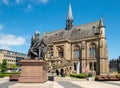 The Statue of Robert Burns outside the McManus Art Gallery Museum, Dundee, Scotland Royalty Free Stock Photo