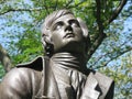 Statue of Scotish poet Robert Burns Royalty Free Stock Photo