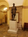 A Statue of Robert E. Lee from Virginia in the National Statuary Hall in the US Capitol Building in Washington DC Royalty Free Stock Photo