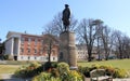 Statue of Robert Richard Randall, sea captain and the Revolutionary War soldier, Snug Harbor, Staten Island, NY Royalty Free Stock Photo