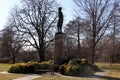 Statue of Robert Richard Randall, sea captain and the Revolutionary War soldier, Snug Harbor, Staten Island, NY Royalty Free Stock Photo