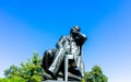 statue of Robert Schumann German composer in Zwickau