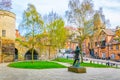 Statue of Robin Hood in Nottingham, England Royalty Free Stock Photo