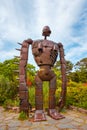 Statue of the robot at Ghibli museum