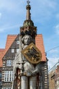 The Statue of Roland in Bremen Royalty Free Stock Photo