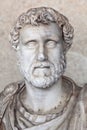 Statue of Roman Emperor Antoninus Pius at Ancient Agora in Athens, Greece Royalty Free Stock Photo