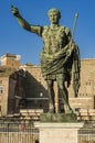 Statue of Roman Emperor Augustus in Rome, Italy Royalty Free Stock Photo