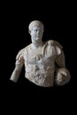 Statue of roman emperor with path