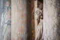 Statue in the Roman theater of Merida detail Royalty Free Stock Photo