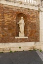 Statue Romane at stairs leading to the Quirinal Square and Quirinal Palace, Rome, Italy Royalty Free Stock Photo