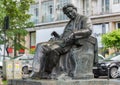 Statue of Romanian composer George Enescu in Bucharest Royalty Free Stock Photo