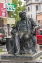 Statue of Romanian composer George Enescu in Bucharest