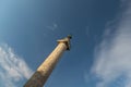 Statue in Rome isolated in blue sky