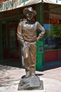 Statue of Ronald Reagan downtown Rapid City Royalty Free Stock Photo