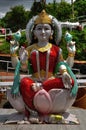 Statue of Hindu God in Shiv Mandir on Mauritius