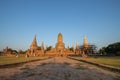 Ruins Buddhist statues, Wat Chaiwatthanaram, Phra Nakhon Si Ayutthaya Province, Thailand