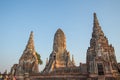 Ruins Buddhist statues, Wat Chaiwatthanaram, Phra Nakhon Si Ayutthaya Province, Thailand