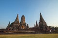 Ruins Buddhist statues, Wat Chaiwatthanaram, Phra Nakhon Si Ayutthaya Province, Thailand