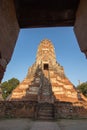 Ruins Buddhist statues, Wat Chaiwatthanaram, Phra Nakhon Si Ayutthaya Province, Thailand