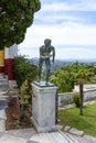 Statue of the Runner in Achilleion palace in Gastouri, Corfu island in Greece Royalty Free Stock Photo