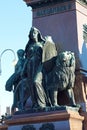 Statue of Russian czar Alexander II, Helsinki Royalty Free Stock Photo