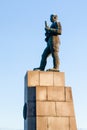 A Statue of a Russian Soldier in Kirkenes, Norway