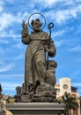 Statue of S. Antonino Abbate, patron saint of Sorrento, Italy