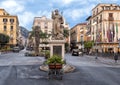 Statue of S. Antonino Abbate, patron saint of Sorrento, Italy