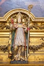 statue of sacred art in the interior of the Basilica of the martires, church of the santissimo sacramento, Lisbon.